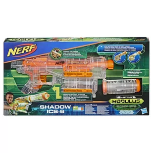 Hasbro Nerf E2655EU4 Nerf N-Strike Modulus Ghost Ops Shadow ICS-6, skrzynia na zabawki z trybem maskującym lub świecącym, wielokolorowa - Zabawki militarne - miniaturka - grafika 1