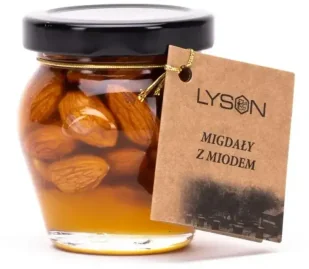Migdały w Miodzie Łysoń 120g - Miód - miniaturka - grafika 1