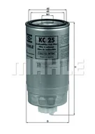Filtry paliwa - Filtr paliwa KNECHT KC25 WK842/2 KC25 - miniaturka - grafika 1