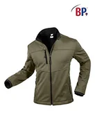 Kurtki męskie - BP 1696-571-73-XS męska kurtka softshell, stójka, zamek błyskawiczny z przodu, 255,00 g/m², 100% poliester, oliwkowy, XS - miniaturka - grafika 1