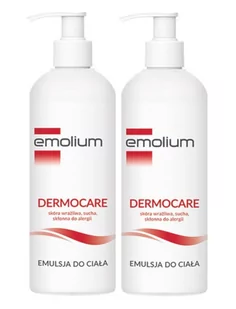 Emolium PERRIGO POLAND SP. Z O.O. Dermocare emulsja do ciała od urodzenia 2x 400 ml [DWUPAK] 7083915 - Kosmetyki kąpielowe dla dzieci - miniaturka - grafika 1