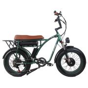 Rowery elektryczne - GOGOBEST GF750 Electric Bicycle 1000W*2 Dual Motors 48V 17.5Ah Battery 20*4.0'' Tire Shimano 7-Speed Gear - Army Green - miniaturka - grafika 1