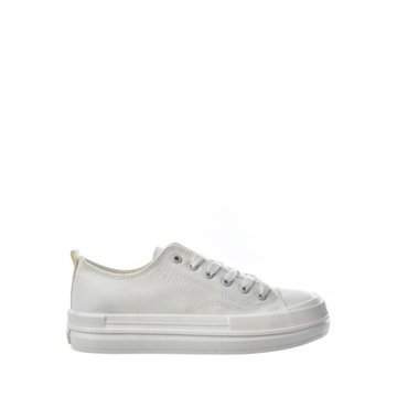 Trampki Damskie Białe Big Star Niskie Sportowe Wiosenne LL274968 36