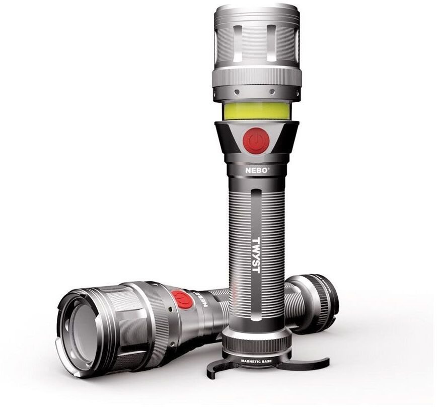 Nebo Latarka TWYST 110 + 250 Lumens COB LED + 270 Lumens LED