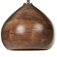 Lampy sufitowe - Lampa wisząca SANYATI Drewno Ciemnobrązowy - miniaturka - grafika 1