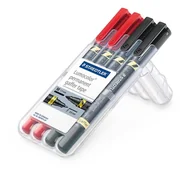 Przybory szkolne - Staedtler Markery permanentne 4 sztuki - miniaturka - grafika 1