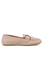 Półbuty damskie - Geox Loafersy D Palmaria D45MUJ 00021 C5149 Różowy - miniaturka - grafika 1