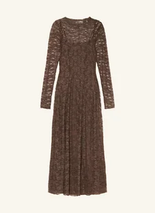 Rich & Royal Sukienka Z Dziurkowanej Koronki braun - Sukienki - miniaturka - grafika 1