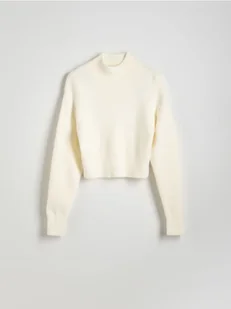 Reserved - Sweter ze stójką - złamana biel - Swetry damskie - miniaturka - grafika 1