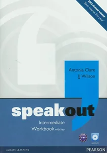 Pearson Education Limited Antonia Clare, JJ Wilson Speakout Intermediate WB+key PEARSON - Książki do nauki języka angielskiego - miniaturka - grafika 1