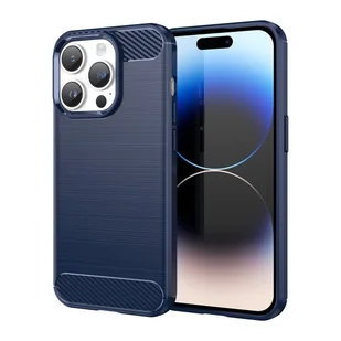 Etui König Design kompatybilne z Apple iPhone 15 Pro Max plastikowe, miękkie etui na telefon - Niebieskie etui na telefon komórkowy - Etui i futerały do telefonów - miniaturka - grafika 1