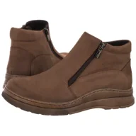 Botki damskie - Botki Ciemnobeżowe 595 05 (HE48-a) Helios - miniaturka - grafika 1