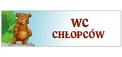 Pomoce naukowe - Tabliczka - WC Chłopców - miniaturka - grafika 1