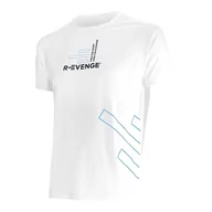 Koszulki sportowe męskie - Męska koszulka z krótkim rękawem Fitness Running Cardio T-shirt White - miniaturka - grafika 1