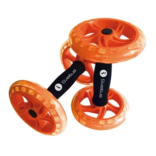Koła Do Ćwiczeń Sveltus Double Ab Wheel (2 Szt.) Pomarańczowe 2607 Os - Hantle i ciężarki - miniaturka - grafika 1