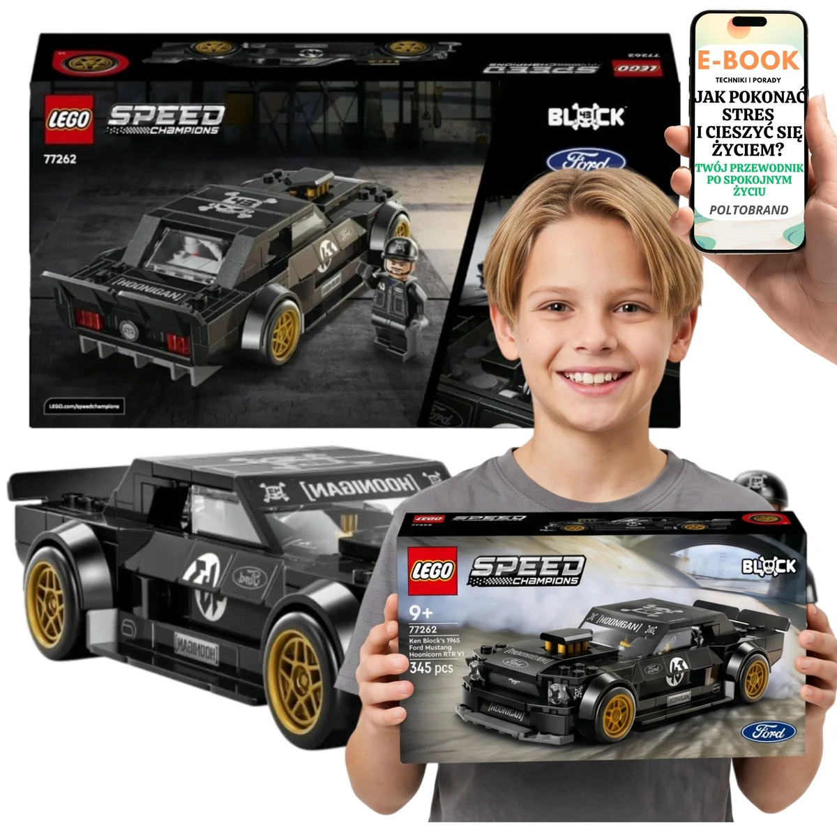 LEGO Speed Champions Ken Block's Ford Mustang Hoonicorn V1 77262 Prezent Dla Dziecka