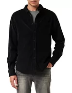 Koszule męskie - Urban Classics Męska koszula ze sztruksu, z długim rękawem, dostępna w wielu kolorach, rozmiary S-5XL, czarny, 3XL - miniaturka - grafika 1