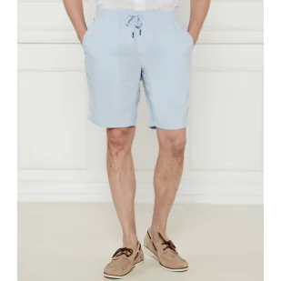 Tommy Hilfiger Lniane szorty HARLEM PO Regular Fit - Spodenki męskie - miniaturka - grafika 1