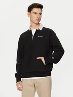 Bluzy męskie - Champion Bluza 220708 Czarny Relaxed Fit - miniaturka - grafika 1