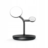 Ładowarki do telefonów - Adam Elements OMNIA M3+ Magnetic 3-in-1 Wireless Charging Station - miniaturka - grafika 1