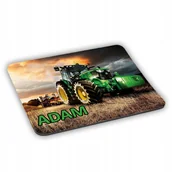 Podkładki pod mysz - PODKŁADKA POD MYSZ John Deere Traktor + IMIĘ - miniaturka - grafika 1