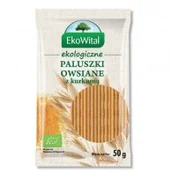 Paluszki - Paluszki owsiane pełnoziarniste z kurkumą BIO 50g - miniaturka - grafika 1