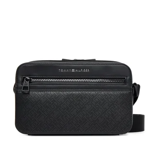 Saszetka Tommy Hilfiger Th Monogram Ew Reporter AM0AM13837 Czarny - Torby męskie - miniaturka - grafika 1