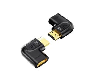 Unitek A1047ABK03 Kątowy Płaski 8K HDMI 90 i 270 stopni - Złącza, przejściówki, adaptery - miniaturka - grafika 1