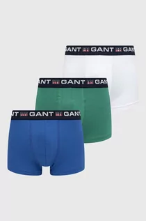 Majtki męskie - Gant bokserki 3-pack męskie kolor zielony - grafika 1