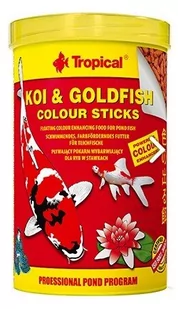 Tropical Pokarm wybarwiający dla ryb w stawkach Koi & Goldfish Colour Sticks, 90 g - Karma dla ptaków - miniaturka - grafika 1