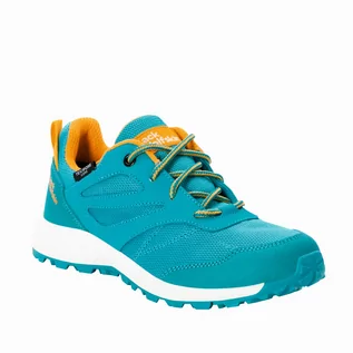 Buty dla dziewczynek - Buty dziecięce Jack Wolfskin WOODLAND TEXAPORE LOW K scuba - 39 - grafika 1