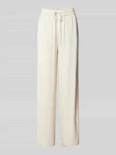 Spodnie damskie - Spodnie o kroju regular fit z elastycznym pasem model ‘VIVA-GULIA’ - grafika 1