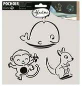 Scrapbooking - Szablon Zwierzątka, 20x20 cm - miniaturka - grafika 1