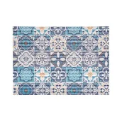 Maty antypoślizgowe - Mata łazienkowa Marino 45 x 65 cm wzór niebieski wielokolorowy - miniaturka - grafika 1