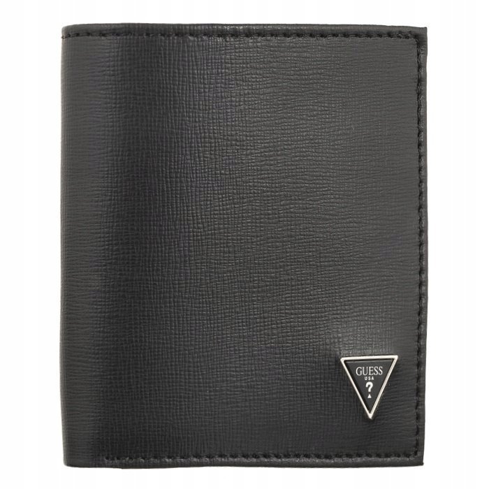 Guess portfel skóra ekologiczna czarny - mężczyzna