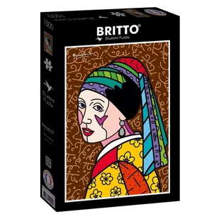 Bluebird Puzzle Puzzle 1500 Dziewczyna z perłą, Romero Britto - Bluebird Puzzle - Puzzle - miniaturka - grafika 1