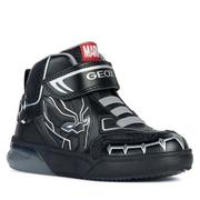Buty dla chłopców - Sneakersy Geox J Grayjay Boy J369YB 0FU50 C0039 M Black/Silver - miniaturka - grafika 1