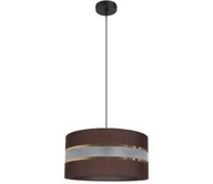 Lampy sufitowe - Żyrandol na lince CORAL 1xE27/60W/230V śr. 40 cm brązowy - miniaturka - grafika 1