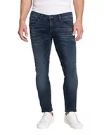 Spodnie męskie - Pioneer Spodnie męskie z 5 kieszeniami, stretch dżinsy, niebieskie/czarne, Fashion Vintage, 38 W/36 L, Blue/Black Fashion Vintage, 38W / 36L - miniaturka - grafika 1