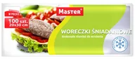 Ściereczki, gąbki, czyściki - Master Woreczki Śniadaniowe Extra Grube 20X30Cm 100 Sztuk - miniaturka - grafika 1