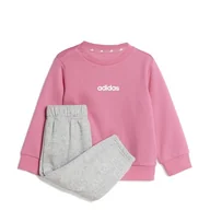 Odzież sportowa dziecięca - adidas Uniseks - niemowlęta ESSENTIALS LINEAR LOGO JOGGER, pink fusion/white, 6-9 Months - miniaturka - grafika 1