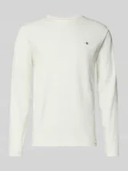 Koszulki męskie - Bluzka z długim rękawem z wyhaftowanym logo - miniaturka - grafika 1