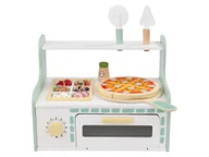 Zabawki kreatywne - Lupilu Drewniany wózek na lody lub piec do pizzy Pizzeria - miniaturka - grafika 1