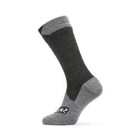 Skarpetki damskie - Sealskinz Sealskinz Waterproof All Weather Skarpetki, black/grey marl M EU 39-42 2020 Skarpetki wełniane 11100061010120 - miniaturka - grafika 1