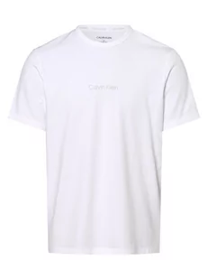 Calvin Klein - Męska koszulka od piżamy, biały - Piżamy męskie - miniaturka - grafika 1