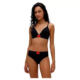 HUGO Damskie stringi z metką Thong Red Label, czarny (Black1), XL - Majtki damskie - miniaturka - grafika 1