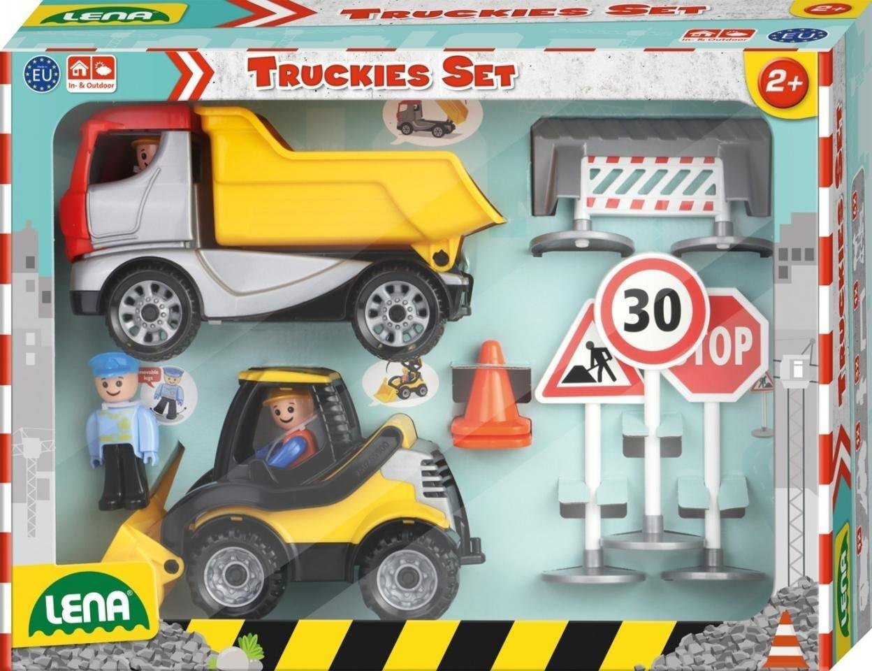 Mattel Truckies zestaw budowlany z znakami drogowymi EDUKAMP