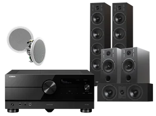 Kino domowe Yamaha RX-A8A (czarny) + Diva 6 + 3 + 7 (czarny) + RD 280 - Kino domowe - miniaturka - grafika 1