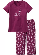 Piżamy damskie - Piżama z krótkim rękawem i spodniami 3/4 - bonprix - miniaturka - grafika 1