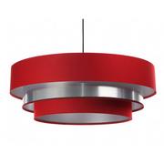 Lampy sufitowe - Czerwono-srebrna elegancka lampa wisząca nad stół - S458-Fina - miniaturka - grafika 1